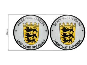 Klebemarke TÜV Landratsamt Ravensburg Nummernschild Plakette